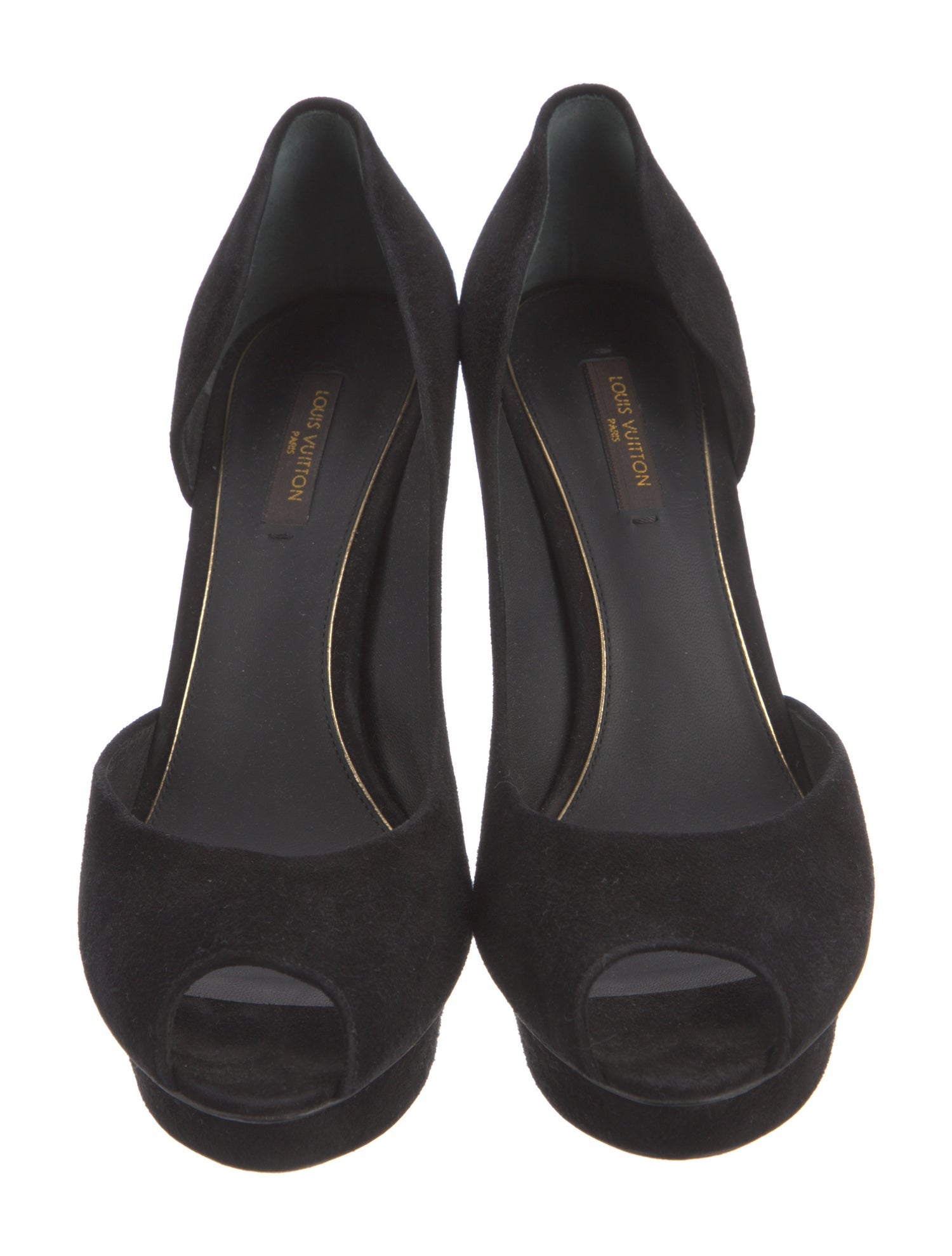 Louis Vuitton Suede Pumps